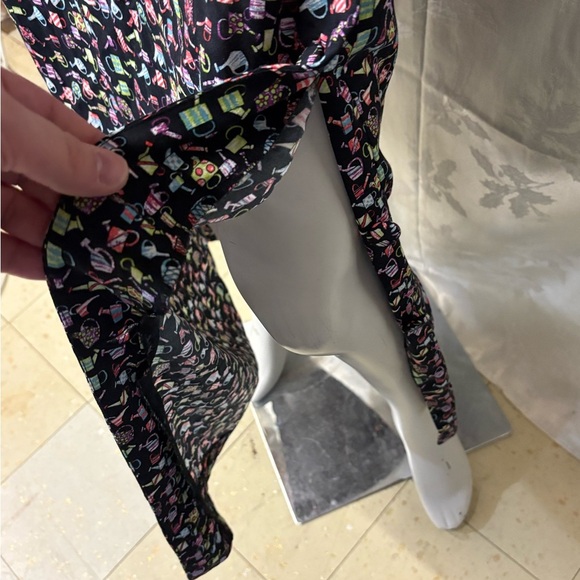 Maggy London Black Casual Sheath Maxi Dress with Short Sleeves and Scoop Neck - Picture 6 of 12